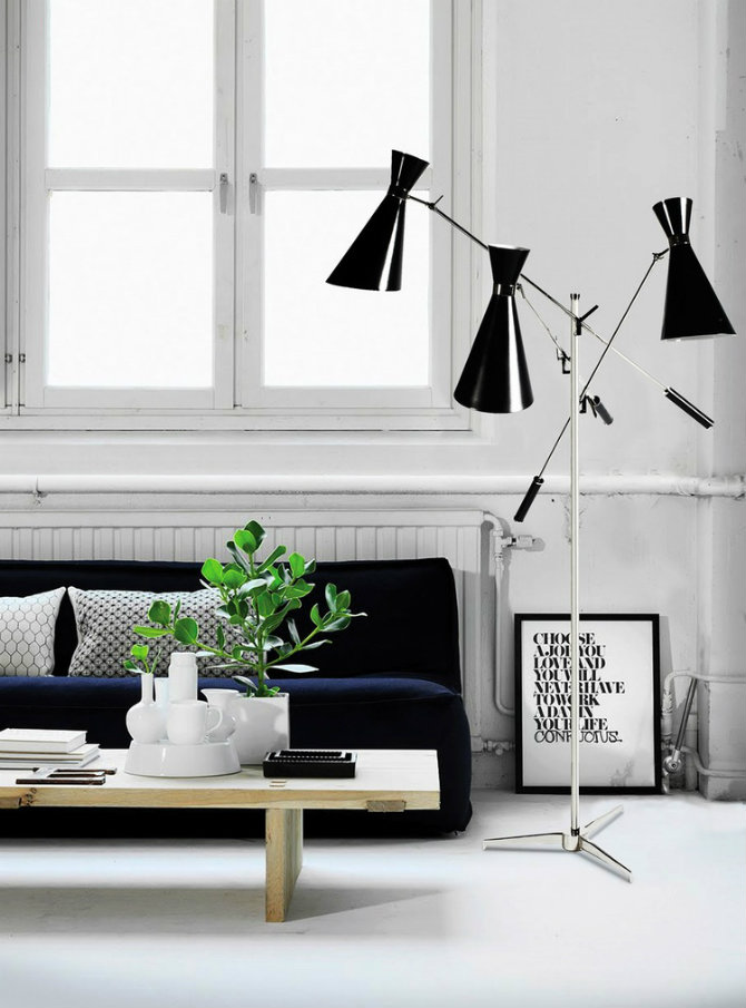 Mid-Century Modern floor lamps designed by DelightFULL Stanley Standing Lamp 670