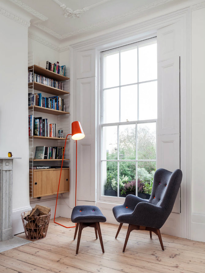 Use standing Lamps in a Reading Corner