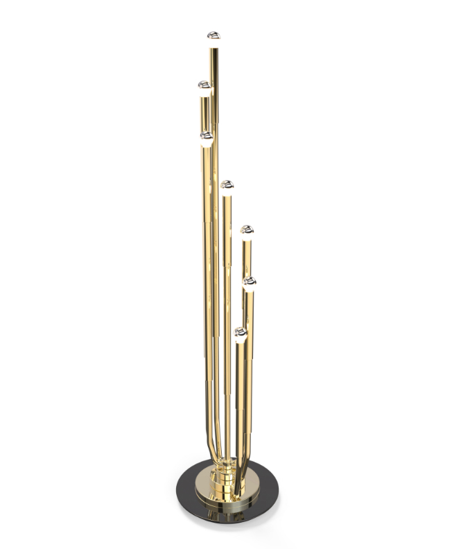 6 Charming Golden Modern Floor Lamps to Light Up Your Home this Fall