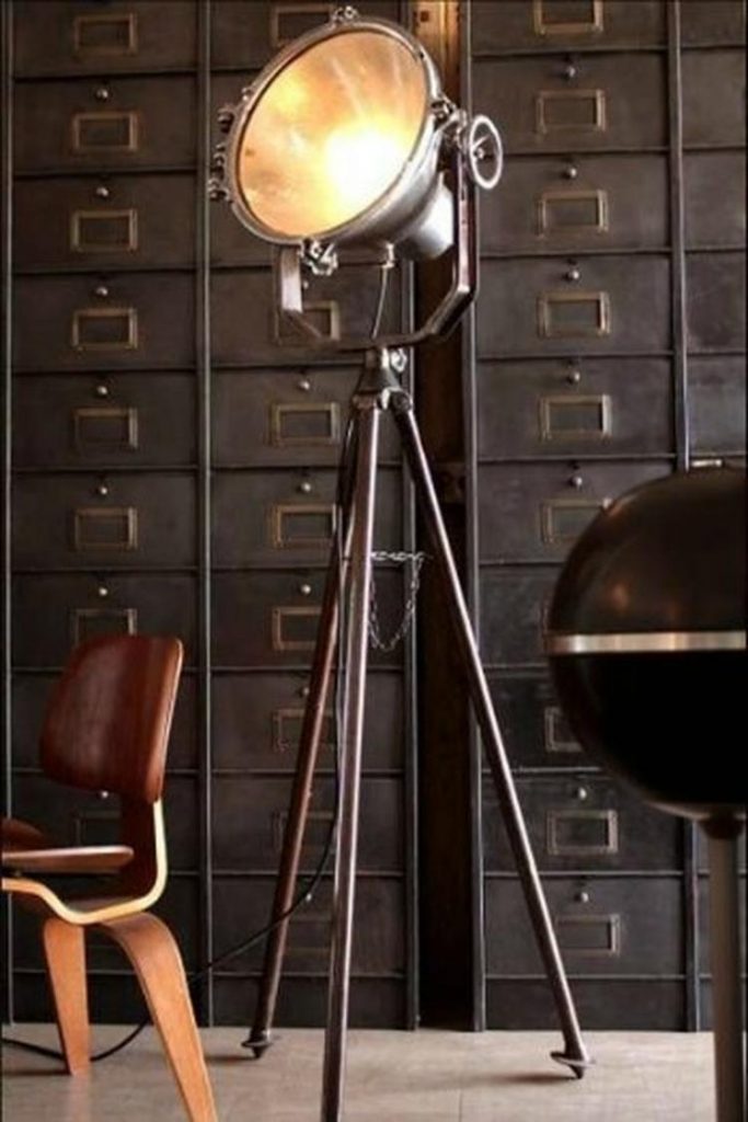 View of Industrial Floor Lamps That Will Light Up Your Home Décor